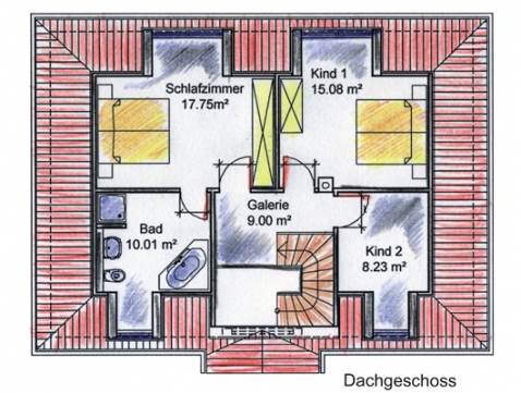 Grundriss Dachgeschoss