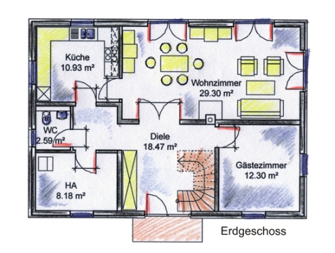 Grundriss Erdgeschoss